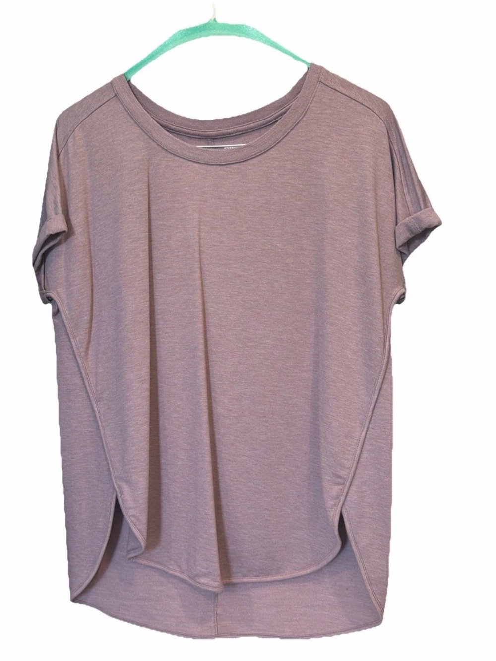 Sonoma Women’s Roll Sleeve Relaxed Fit Tee Shirt Purple Size XL
